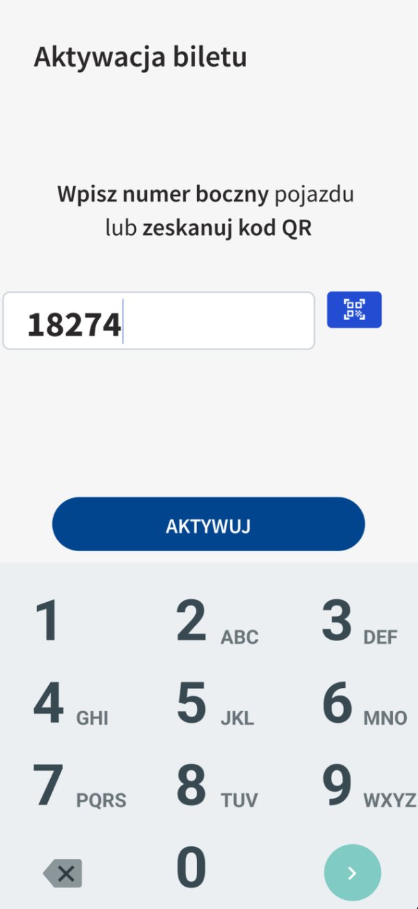 MKM Szczecin 2.0: activating a ticket with the vehicle number or a QR code